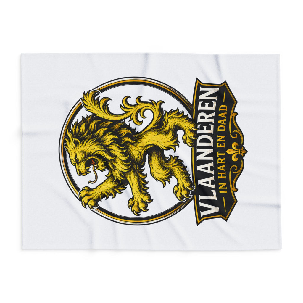 Premium Vlaamse Leeuw Arctic Fleece Blanket  | VlaamseKracht®