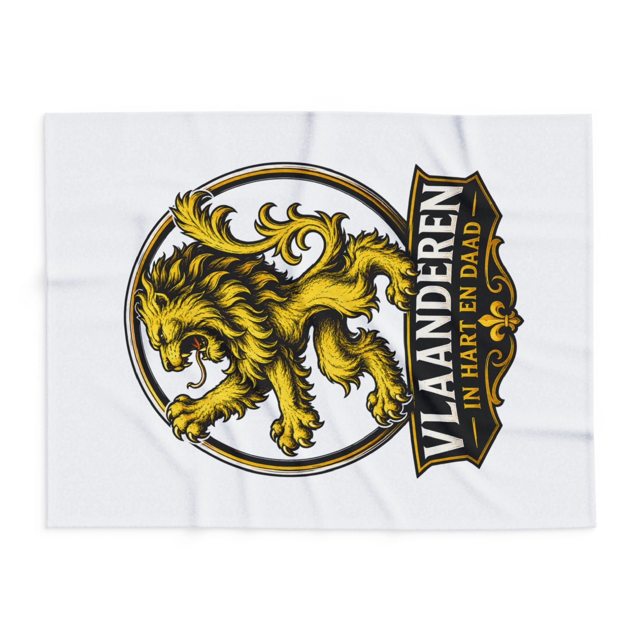 Premium Vlaamse Leeuw Arctic Fleece Blanket  | VlaamseKracht®