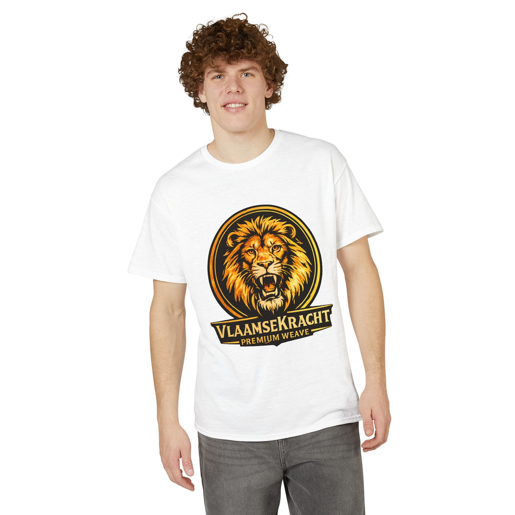 VlaamseKracht Roaring Lion Graphic T-Shirt — Premium Belgian Pride Tee