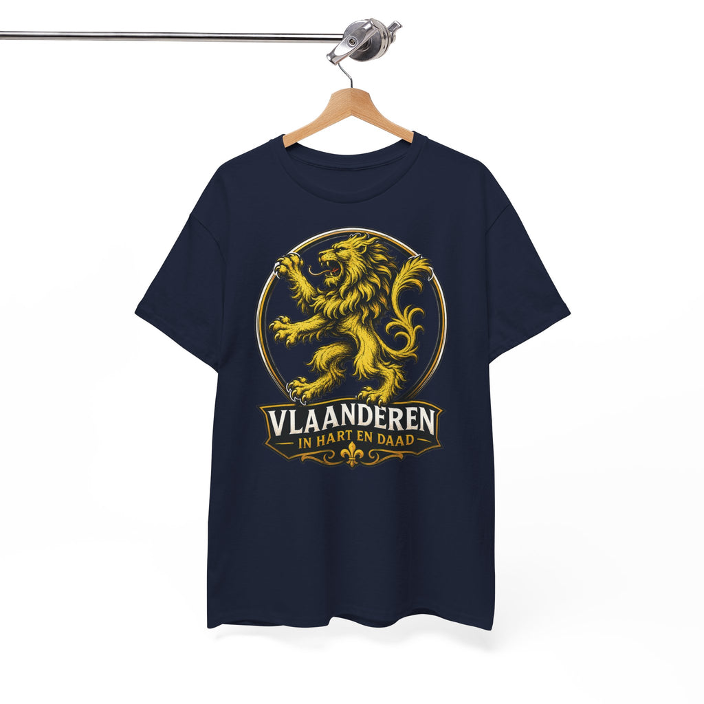 Premium Vlaamse Leeuw Vlaanderen Color Edition T-Shirt | In Hart en Daad | Unisex  | VlaamseKracht®