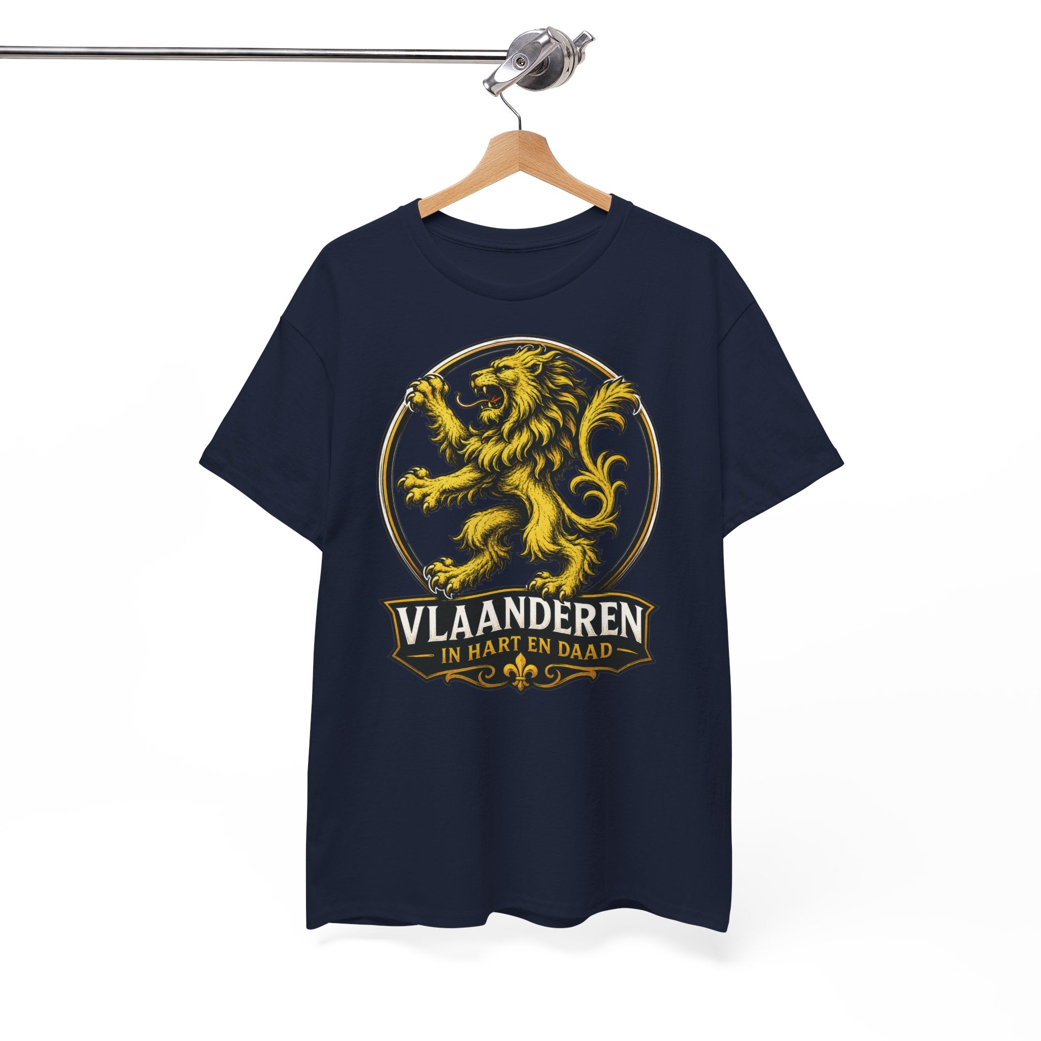Premium Vlaamse Leeuw Vlaanderen Color Edition T-Shirt | In Hart en Daad | Unisex  | VlaamseKracht®