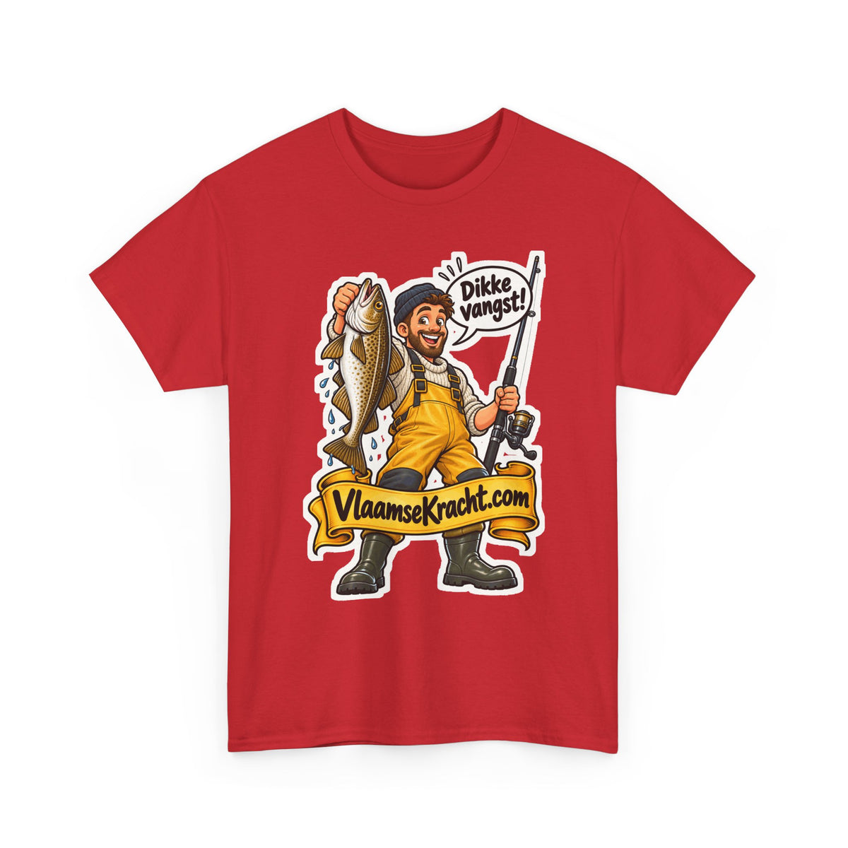 DIKKE VANGST! Unisex T-shirt | De Visser | VlaamseKracht®