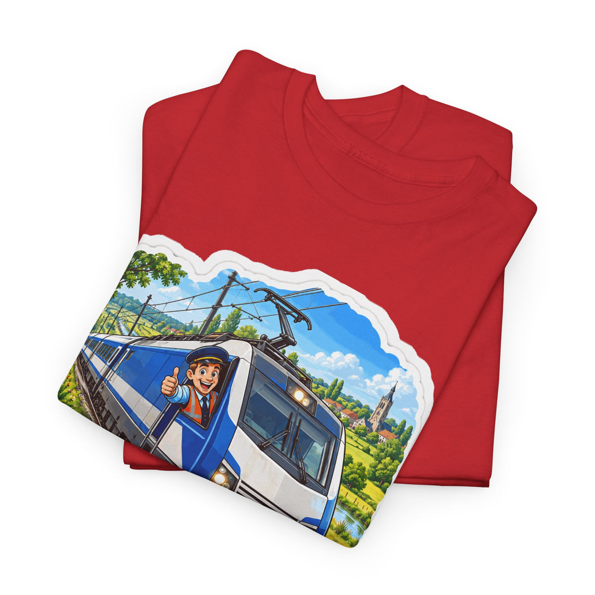 VOLLE KRACHT VOORUIT! Unisex T-shirt | De Treinbestuurder | VlaamseKracht®