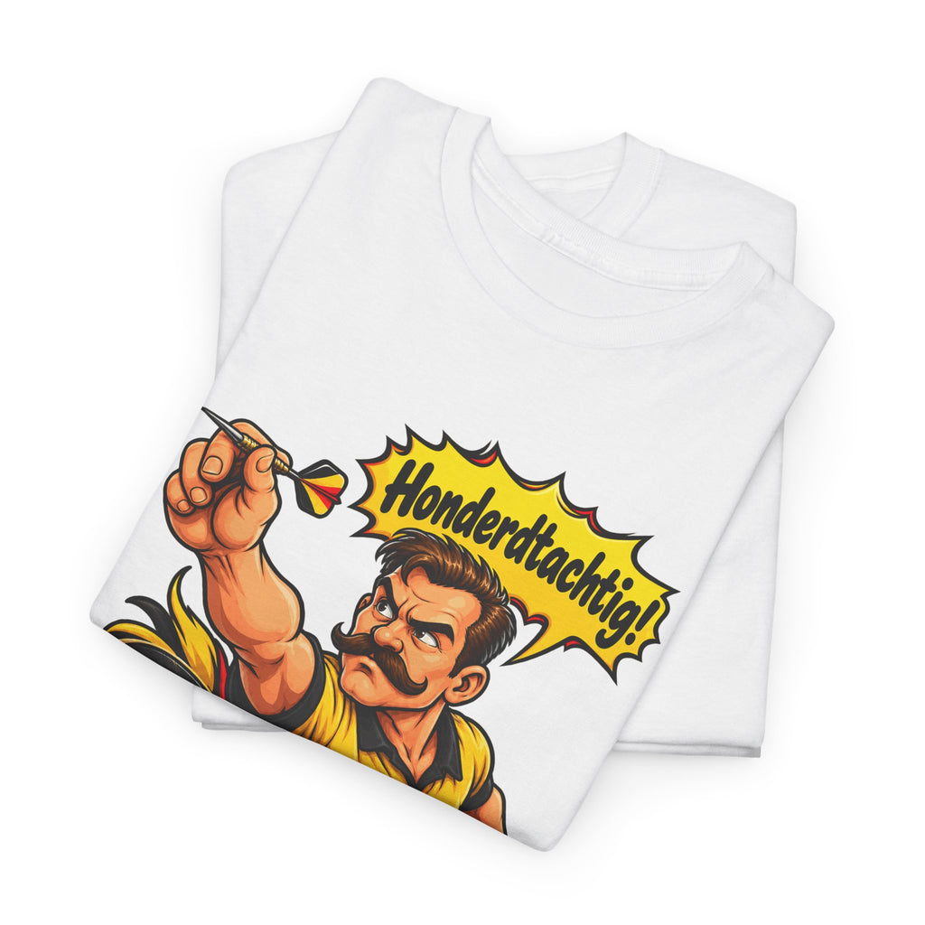 HONDERDTACHTIG! Unisex T-shirt | Darts | VlaamseKracht®