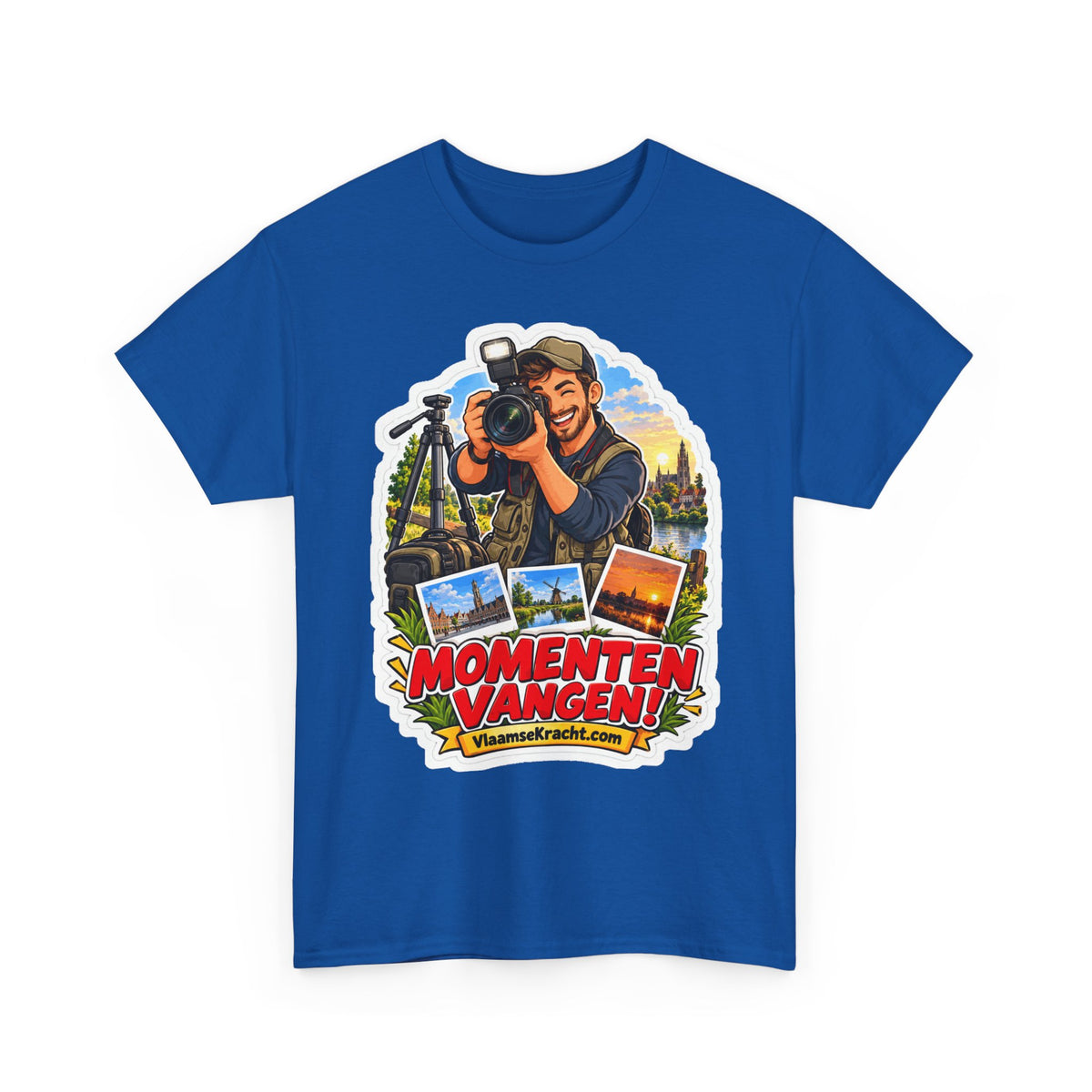 MOMENTEN VANGEN! Unisex T-shirt | De Fotograaf | VlaamseKracht®