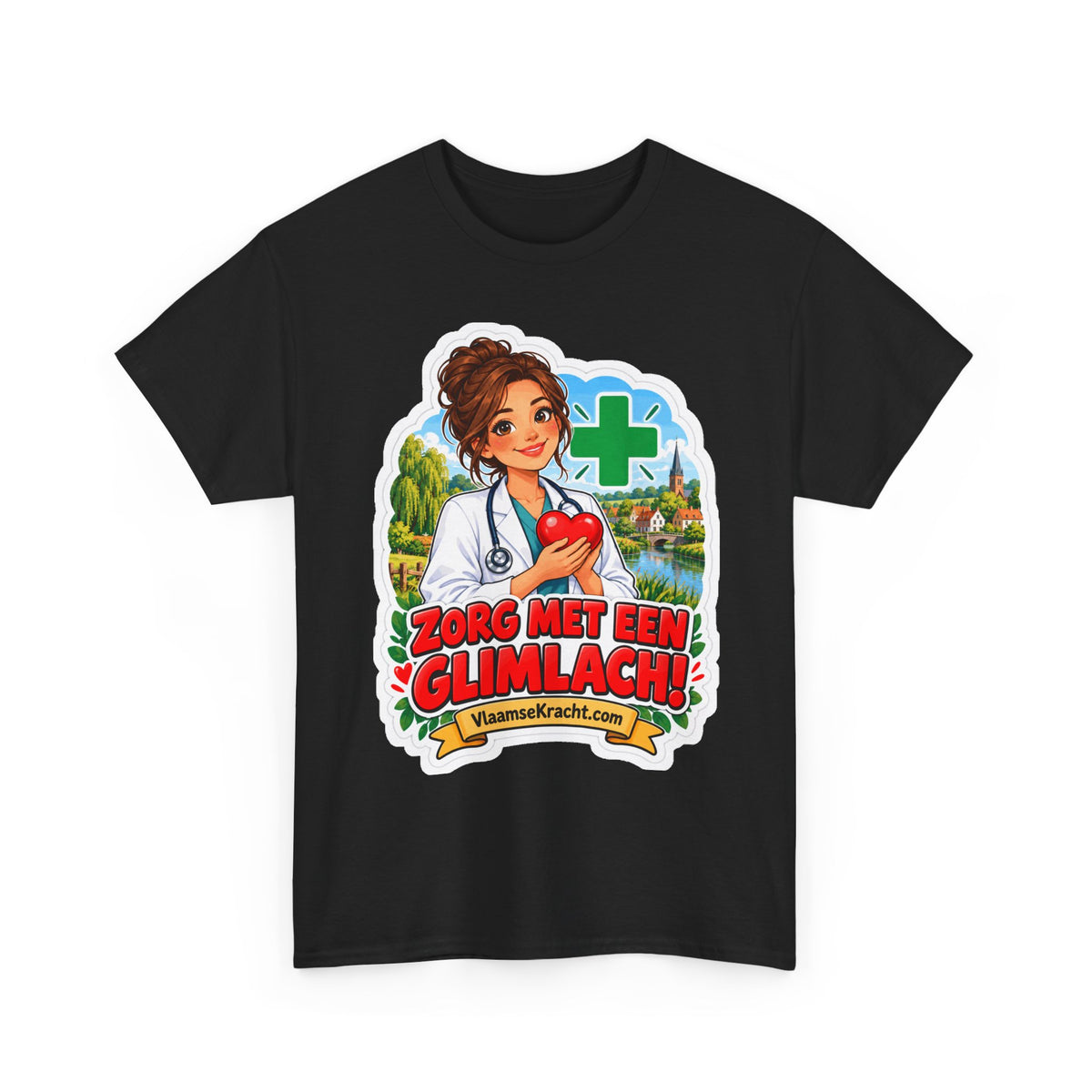 ZORG MET EEN GLIMLACH! Unisex T-shirt | De Dokter | VlaamseKracht®