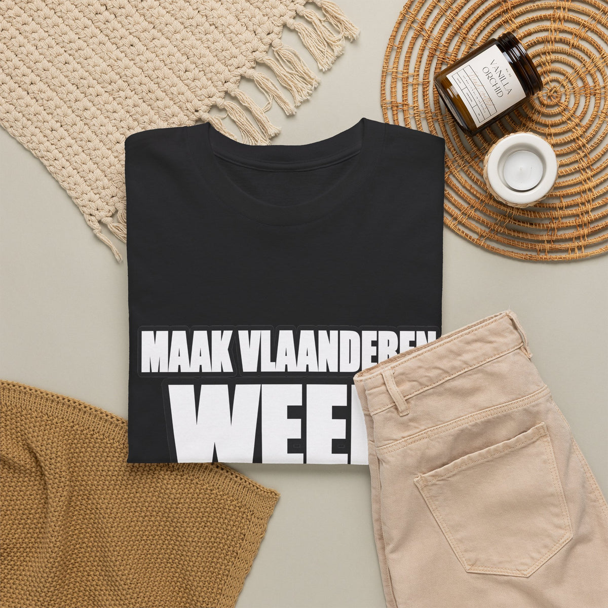 MAAK VLAANDEREN WEER GROOT Unisex T-shirt | Vlaamse Trots | VlaamseKracht®
