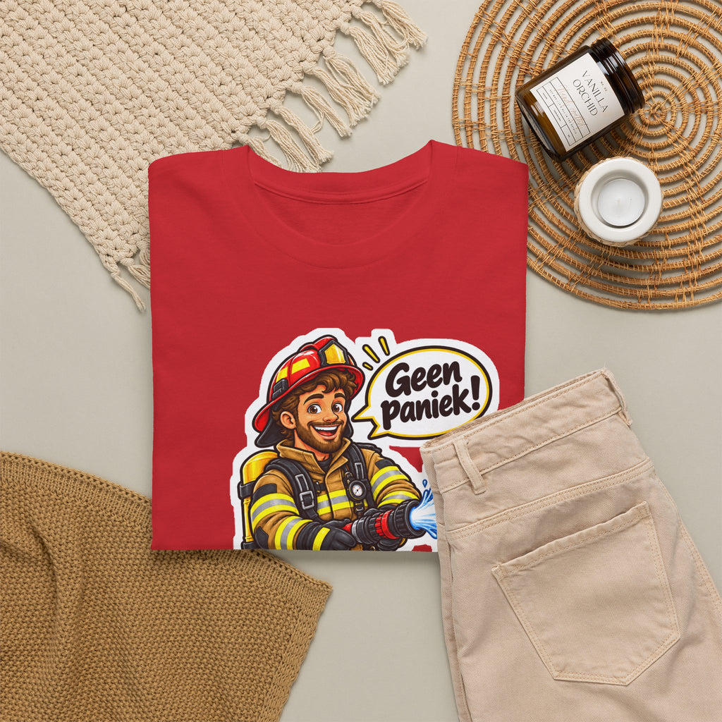 GEEN PANIEK! Unisex T-shirt | De Brandweerman | VlaamseKracht®