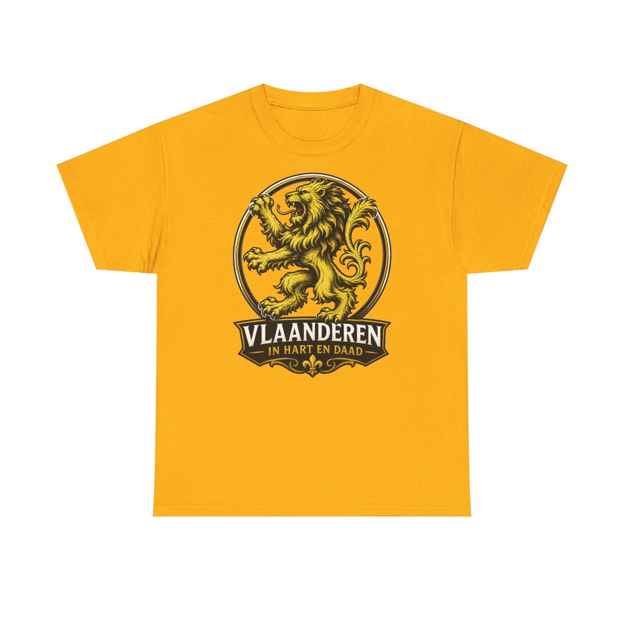 Premium Vlaamse Leeuw Vlaanderen Color Edition T-Shirt | In Hart en Daad | Unisex  | VlaamseKracht®