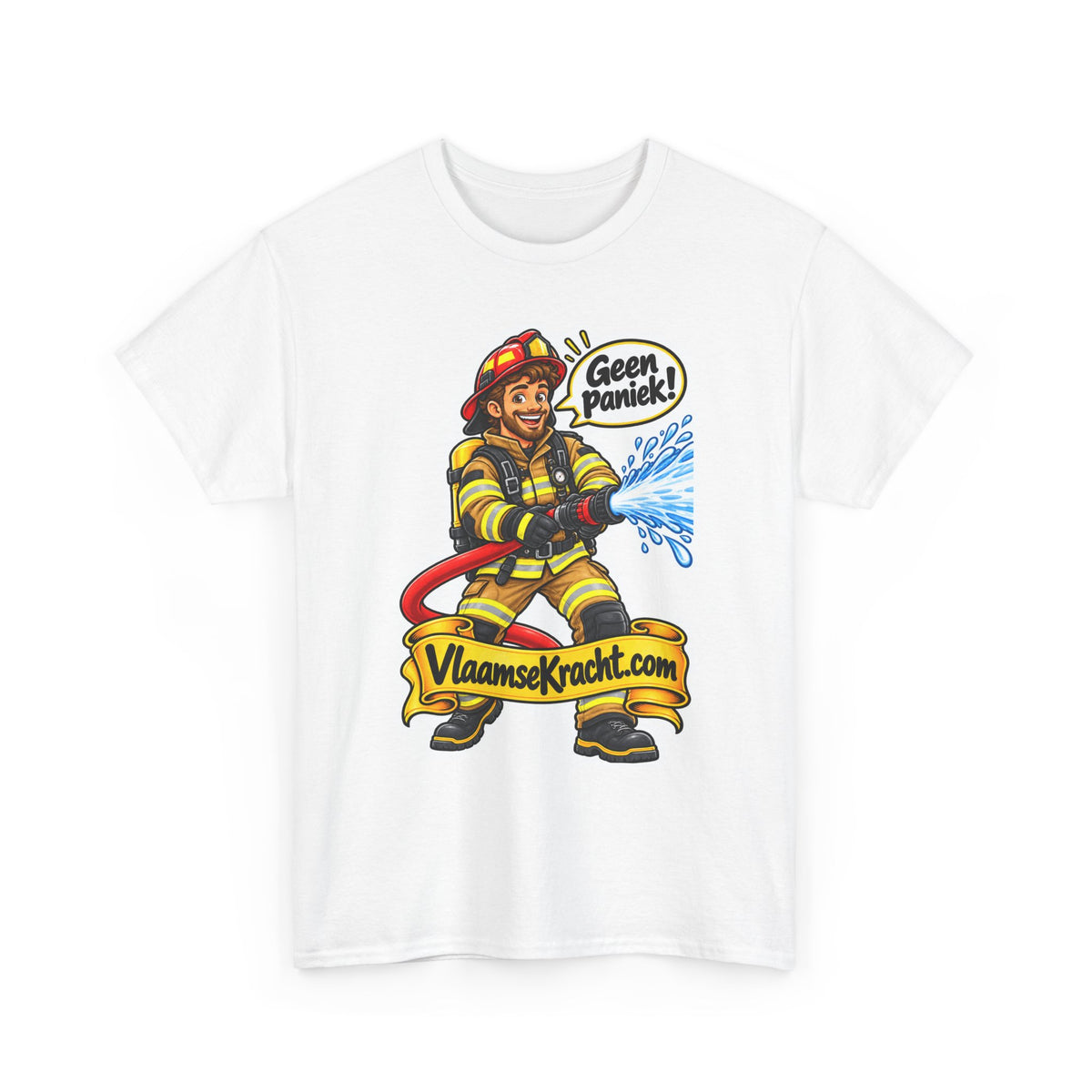 GEEN PANIEK! Unisex T-shirt | De Brandweerman | VlaamseKracht®