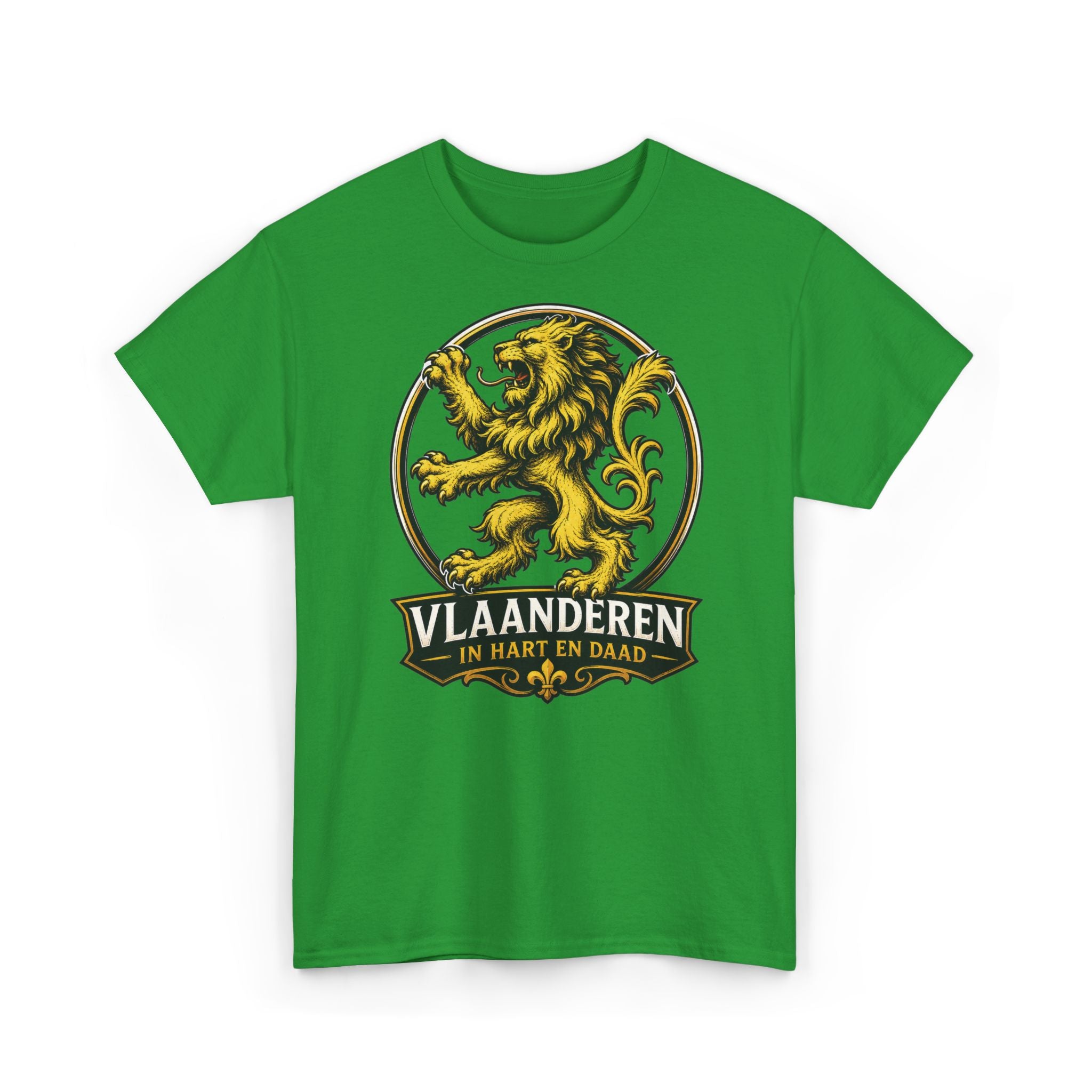 Premium Vlaamse Leeuw Vlaanderen Color Edition T-Shirt | In Hart en Daad | Unisex  | VlaamseKracht®