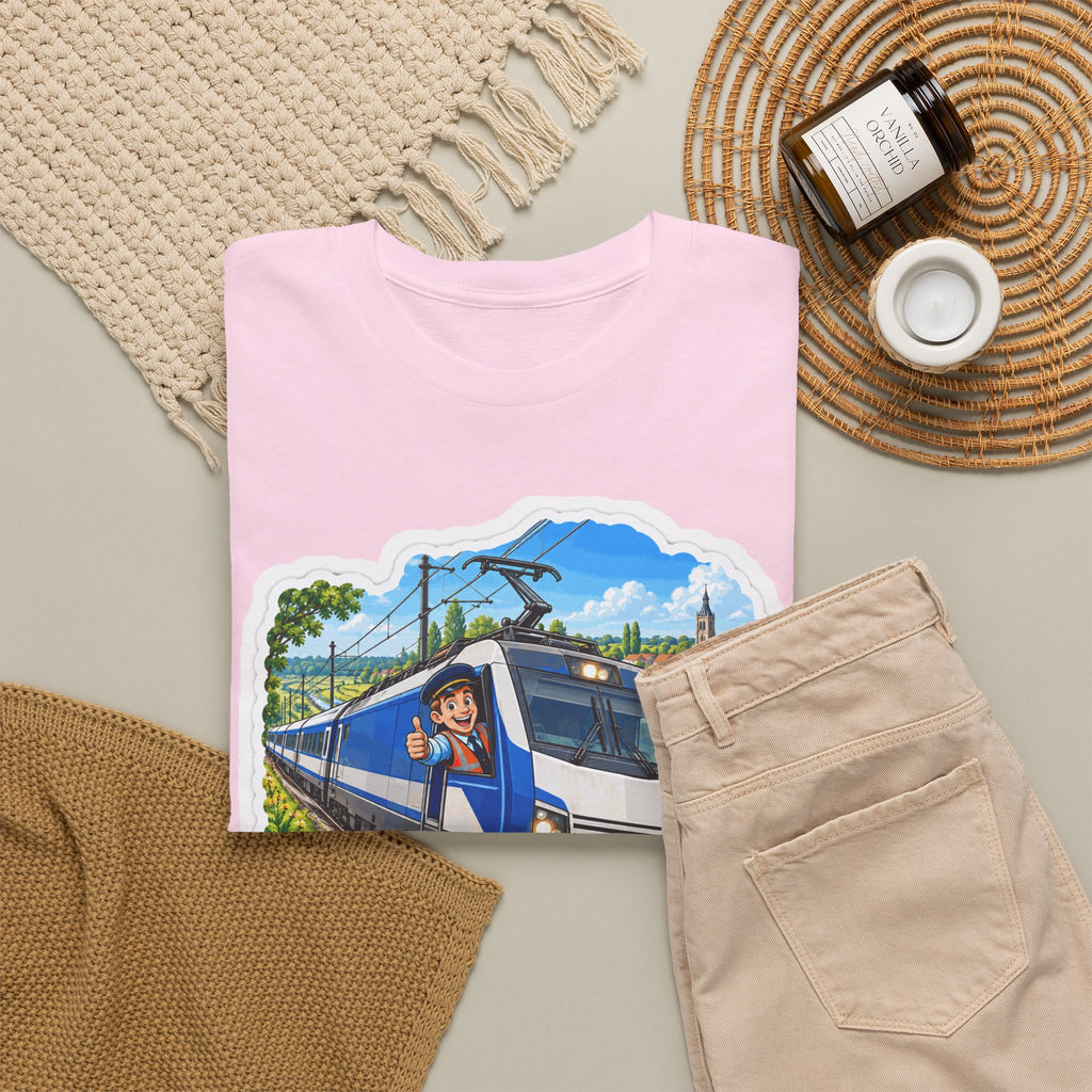 VOLLE KRACHT VOORUIT! Unisex T-shirt | De Treinbestuurder | VlaamseKracht®