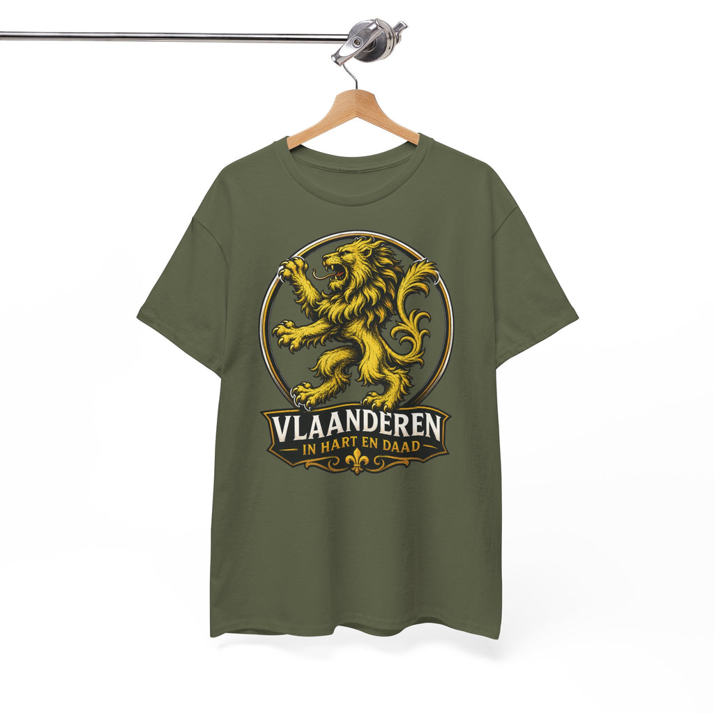 Premium Vlaamse Leeuw Vlaanderen Color Edition T-Shirt | In Hart en Daad | Unisex  | VlaamseKracht®