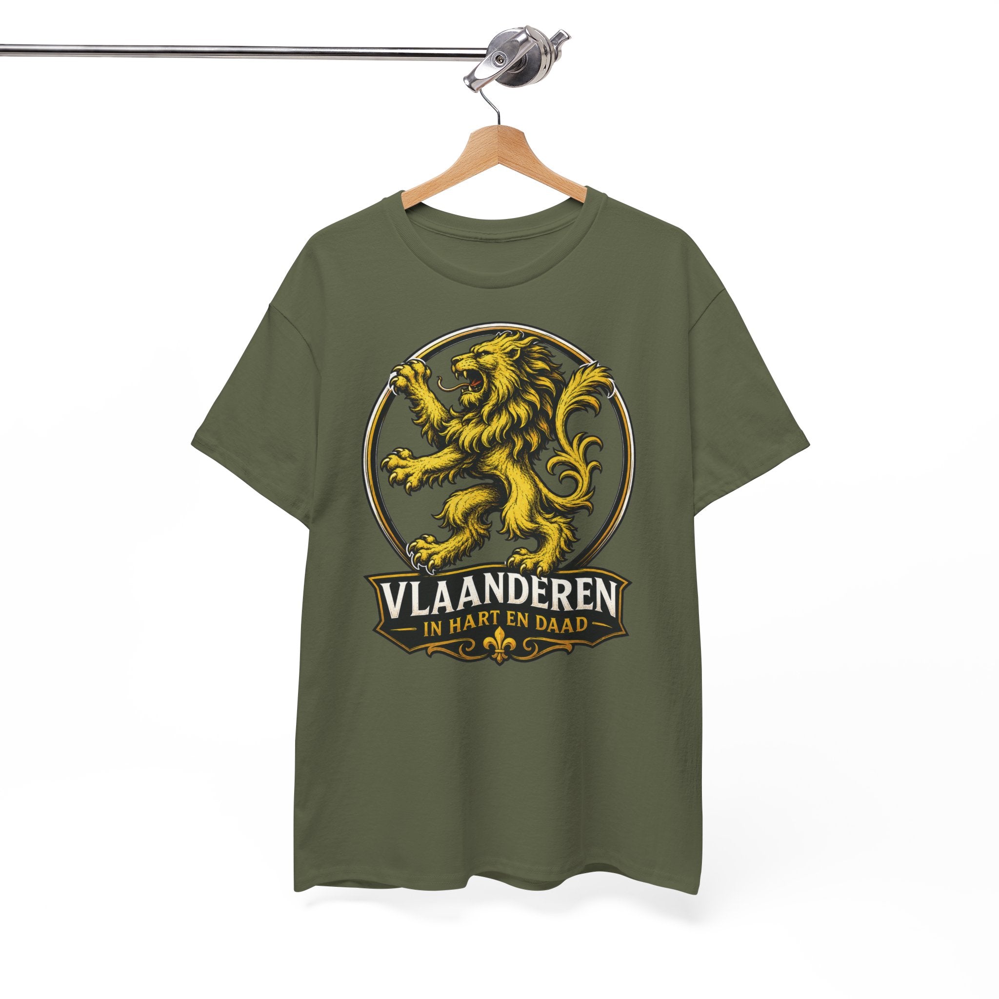 Premium Vlaamse Leeuw Vlaanderen Color Edition T-Shirt | In Hart en Daad | Unisex  | VlaamseKracht®