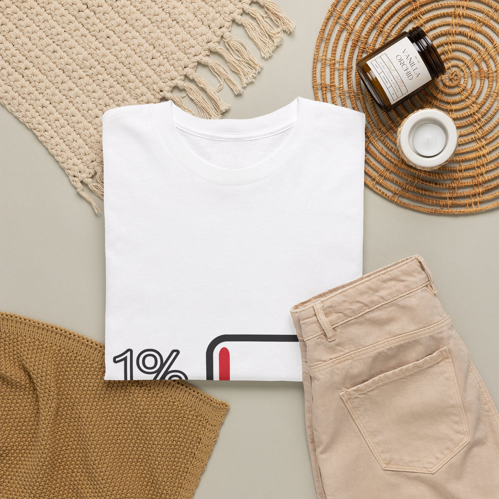 1% Maandag Unisex T-shirt | Vlaamse Humor | VlaamseKracht®