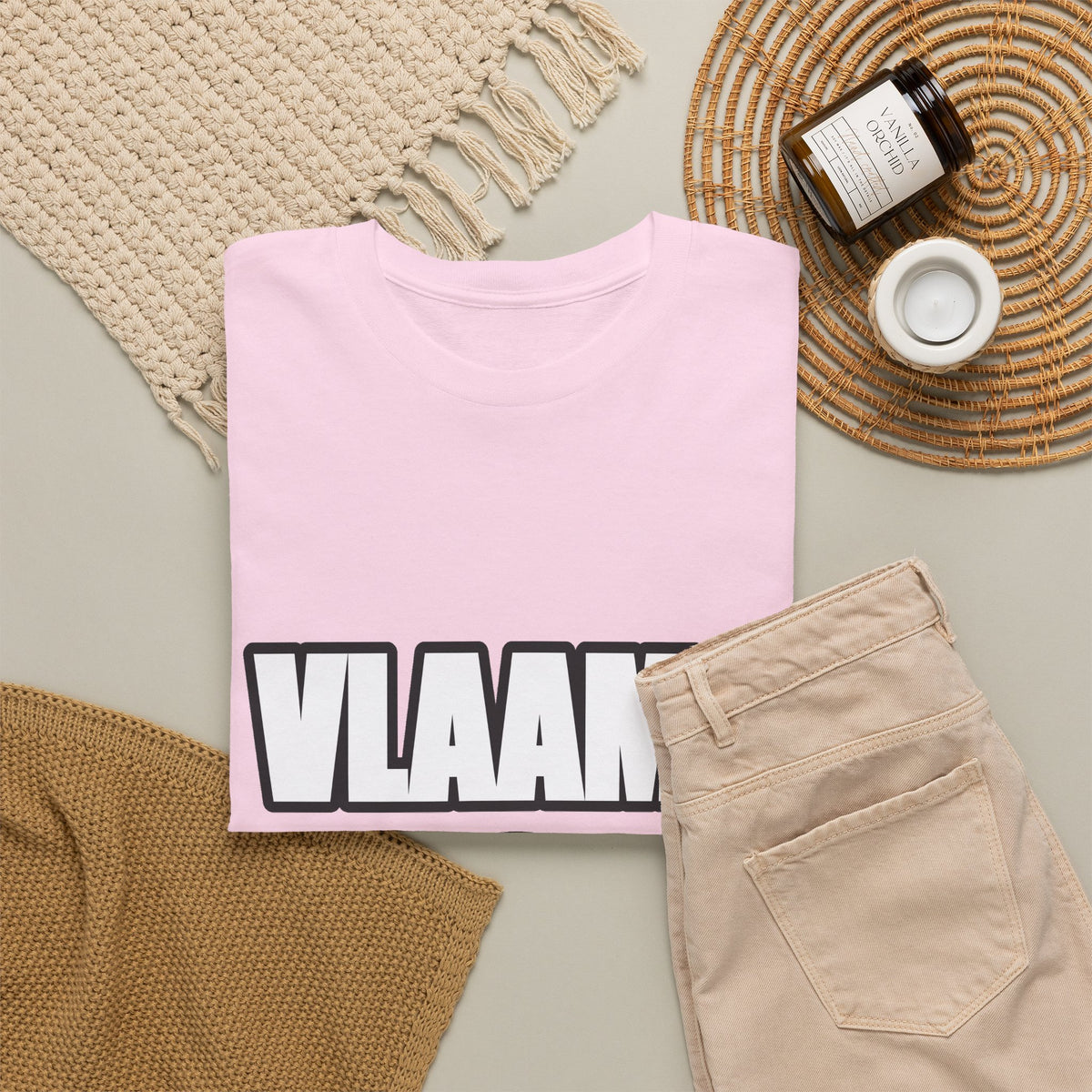VLAAMS BLOED Unisex T-shirt | Stoere Letters | VlaamseKracht®