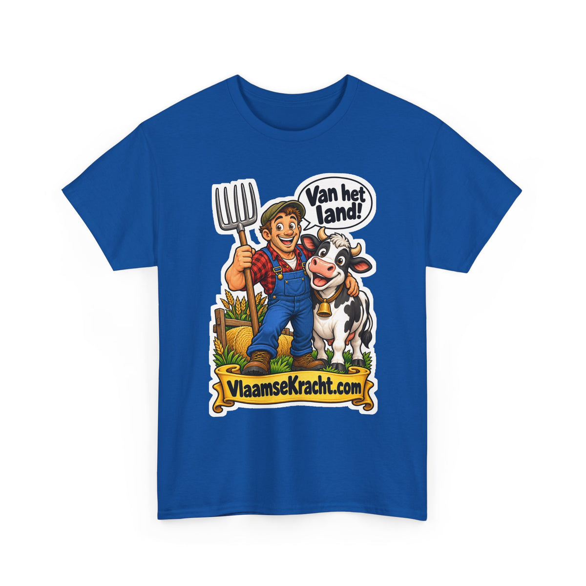 VAN HET LAND! Unisex T-shirt | De Landbouwer | VlaamseKracht®