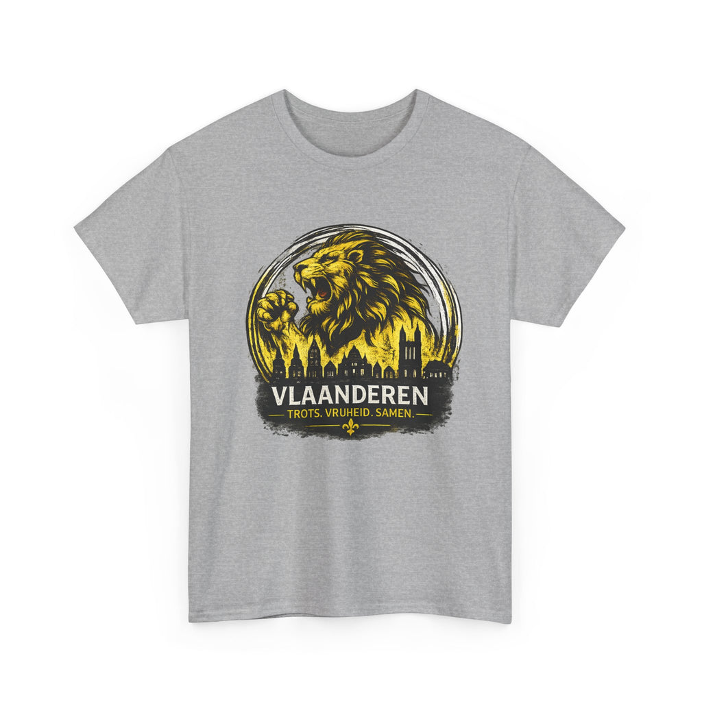 Premium Vlaamse Leeuw Vlaanderen T-Shirt – In Hart en Daad | VlaamseKracht®