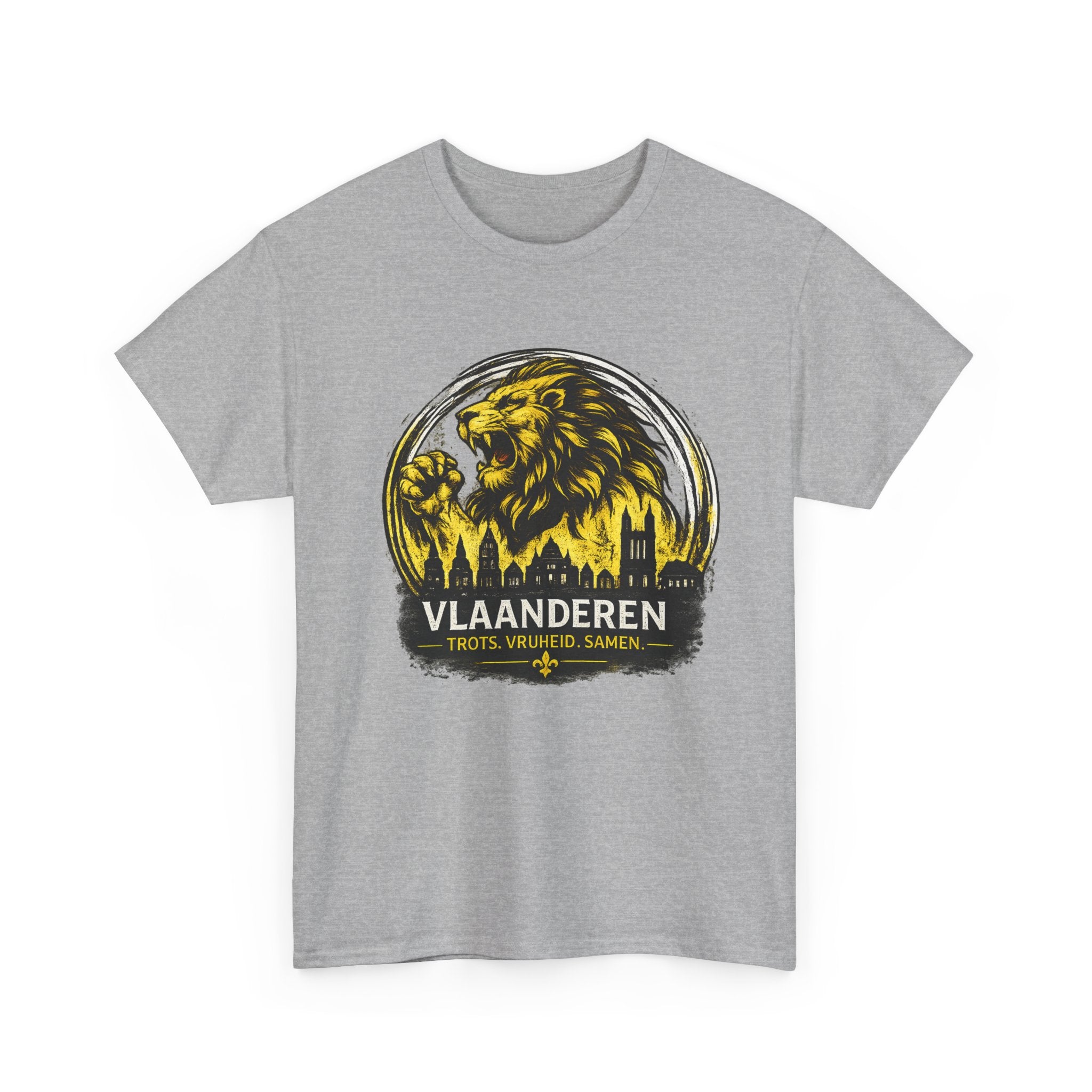 Premium Vlaamse Leeuw Vlaanderen T-Shirt – In Hart en Daad | VlaamseKracht®