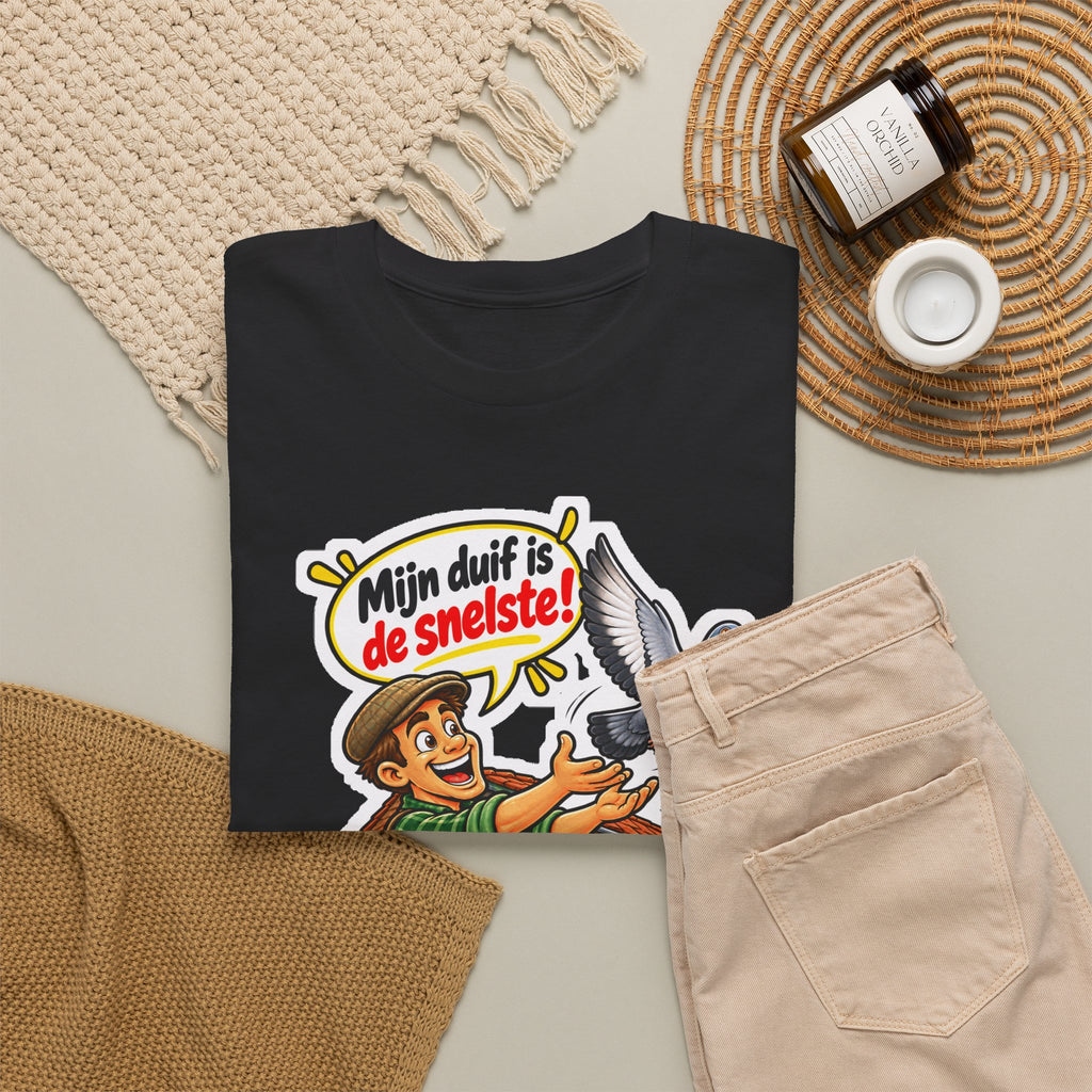 MIJN DUIF IS DE SNELSTE! Unisex T-shirt | Duivenmelker | VlaamseKracht®