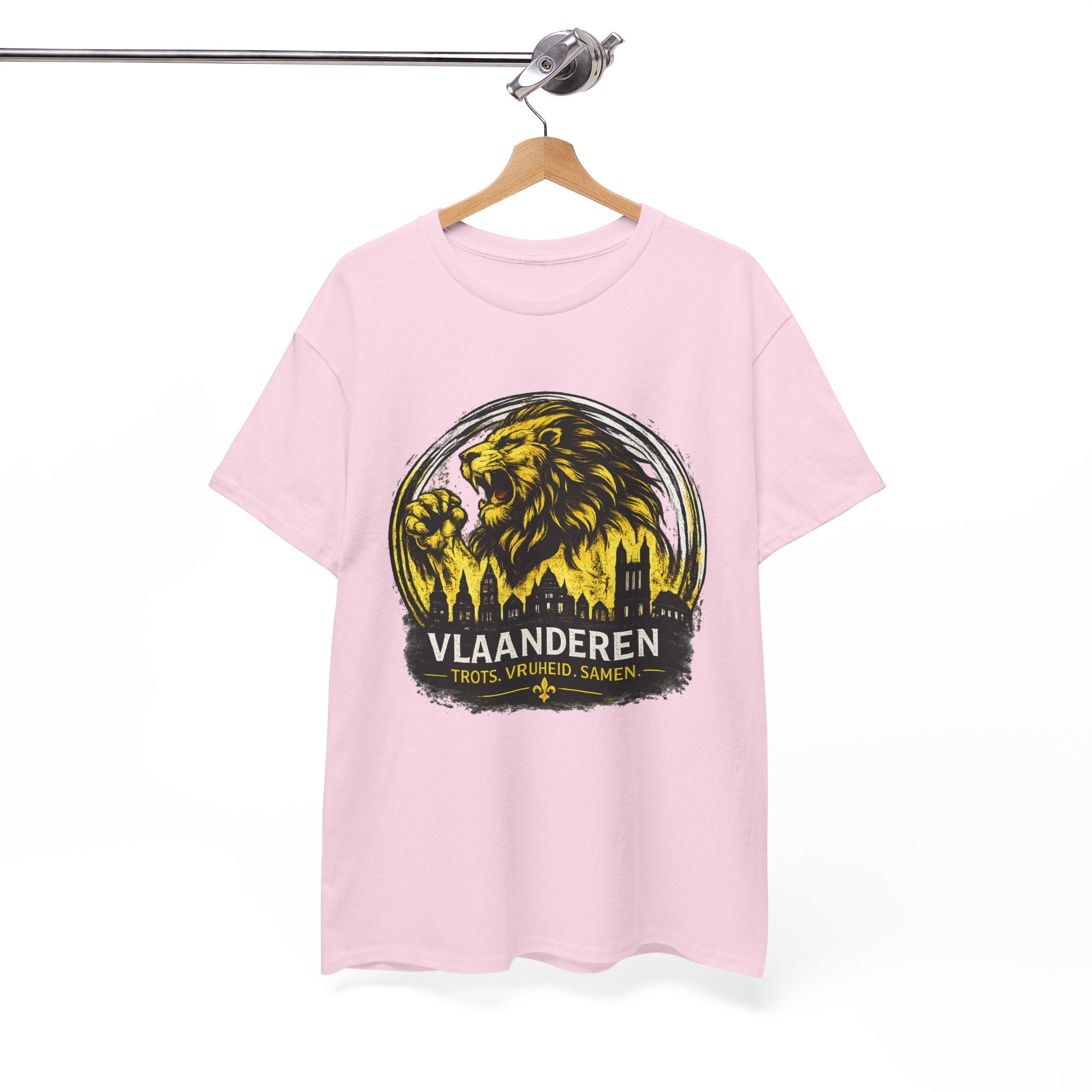 Premium Vlaamse Leeuw Vlaanderen T-Shirt – In Hart en Daad | VlaamseKracht®