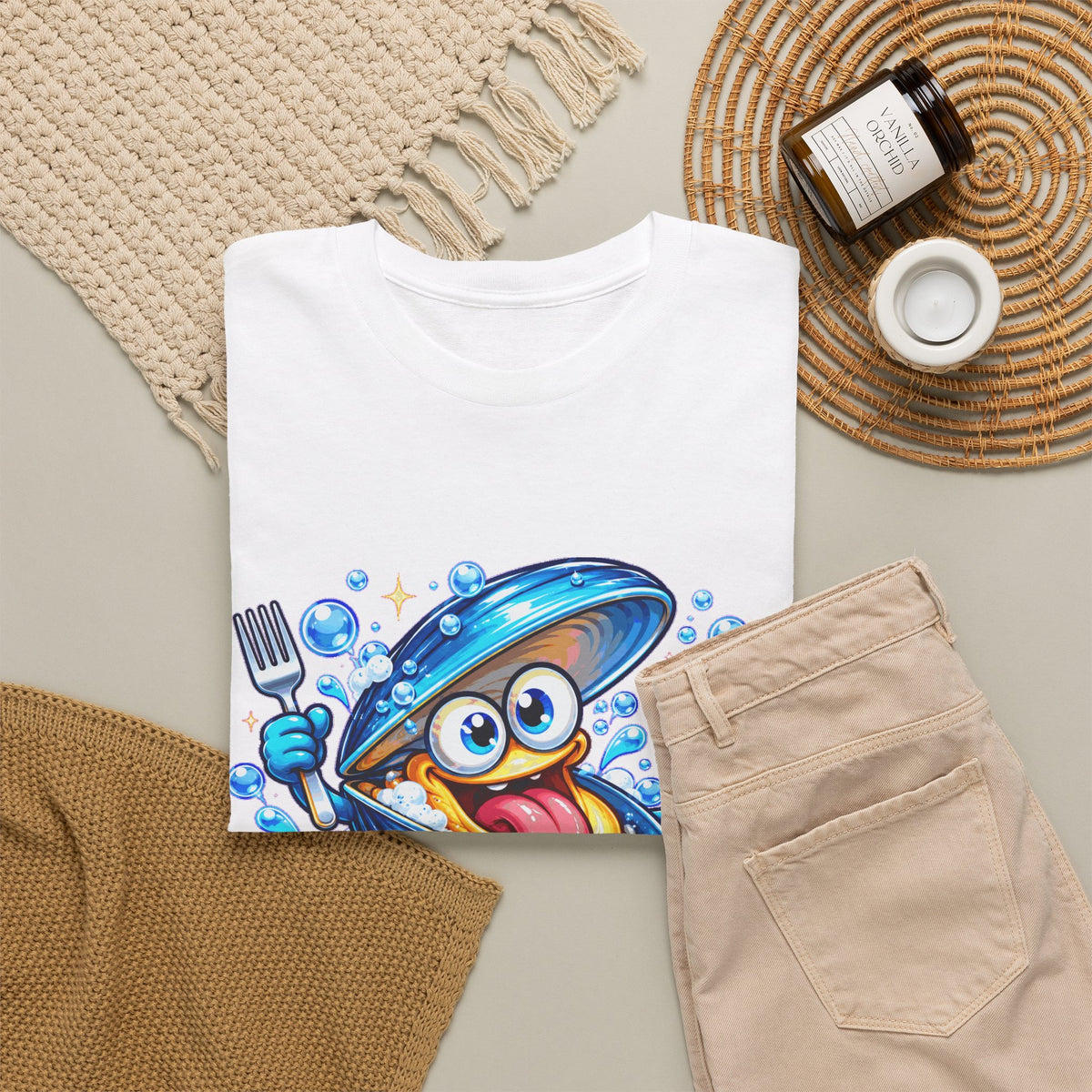 MONSTER MOSSEL! Unisex T-shirt | Cartoon | VlaamseKracht®