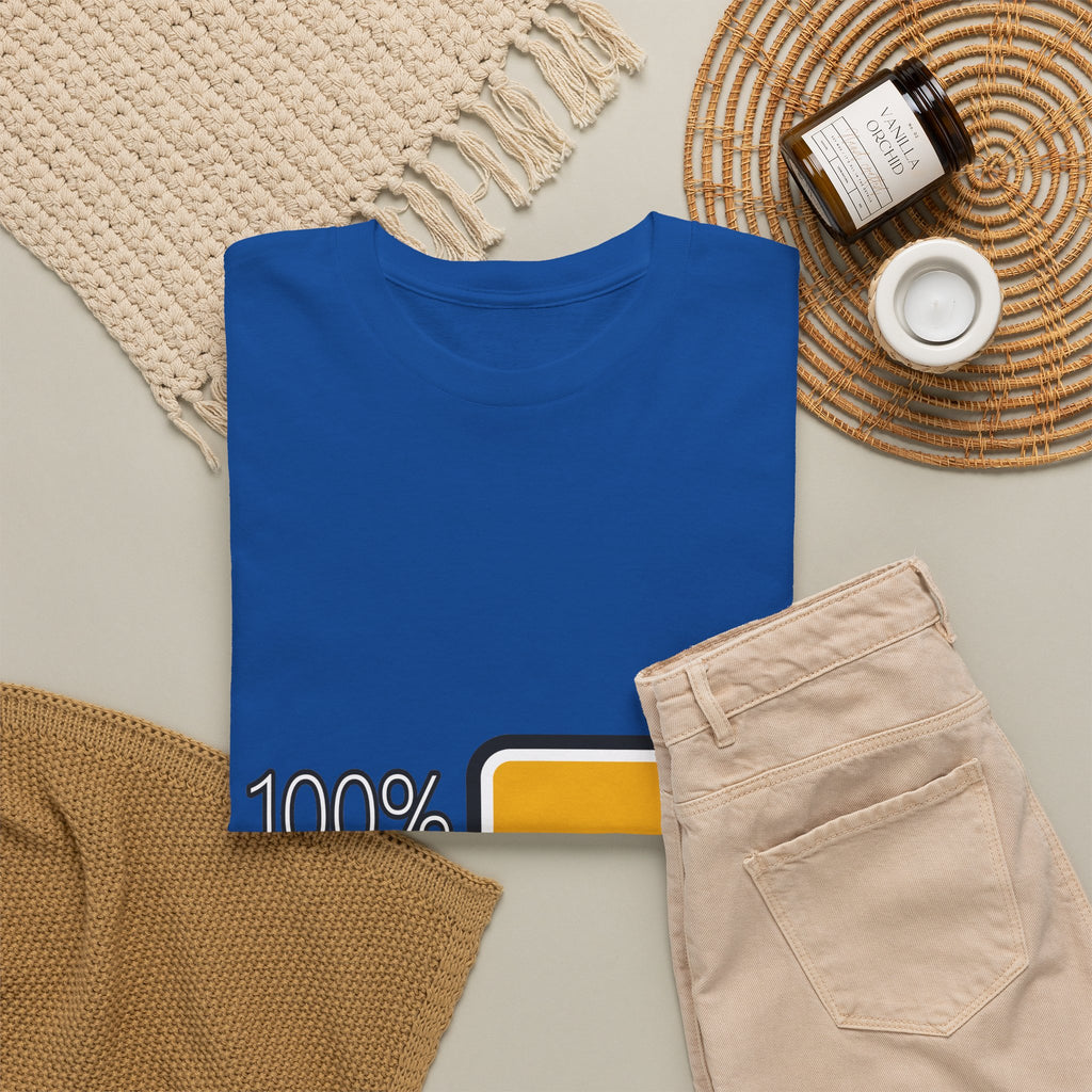 100% Kracht Unisex T-shirt | Volle Batterij | VlaamseKracht®