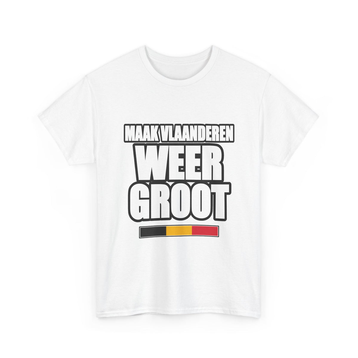 MAAK VLAANDEREN WEER GROOT Unisex T-shirt | Vlaamse Trots | VlaamseKracht®