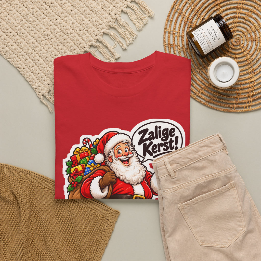 ZALIGE KERST! Unisex T-shirt | De Kerstman | VlaamseKracht®