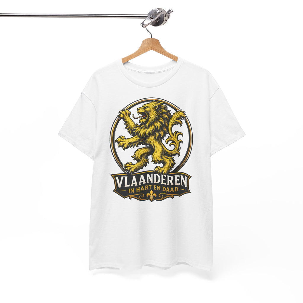 Premium Vlaamse Leeuw Vlaanderen Color Edition T-Shirt | In Hart en Daad | Unisex  | VlaamseKracht®