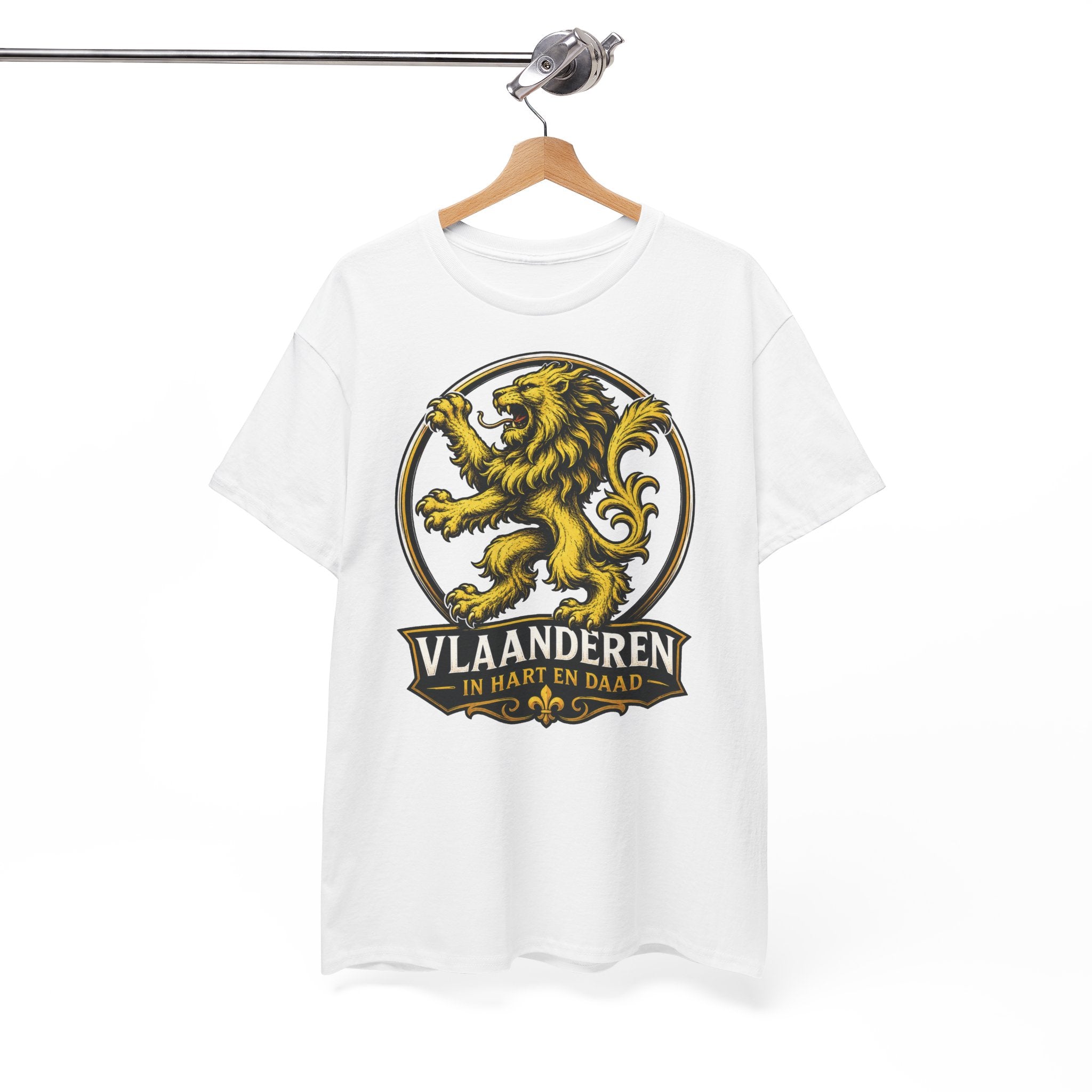 Premium Vlaamse Leeuw Vlaanderen Color Edition T-Shirt | In Hart en Daad | Unisex  | VlaamseKracht®