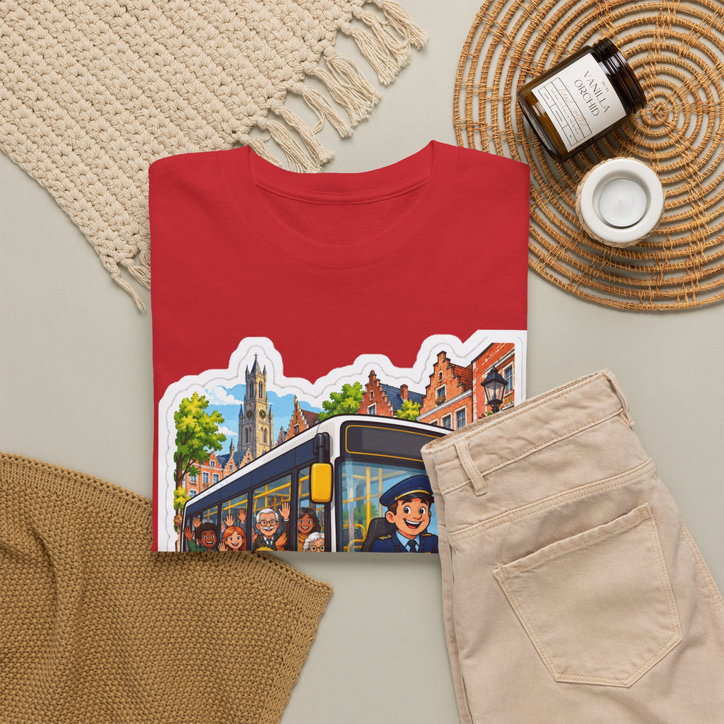 IEDEREEN MEE! Unisex T-shirt | De Buschauffeur | VlaamseKracht®