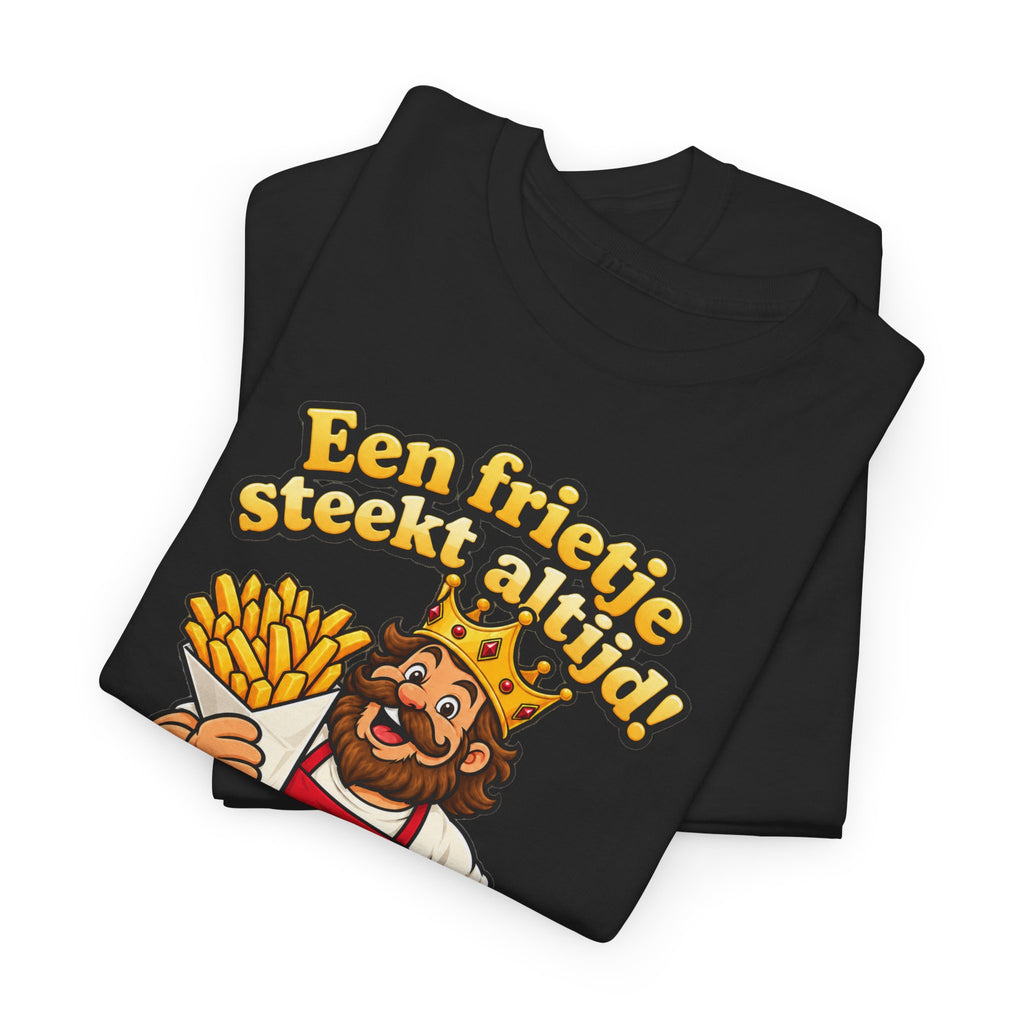 FRIETKONING Unisex T-shirt | Vlaamse Humor | VlaamseKracht®