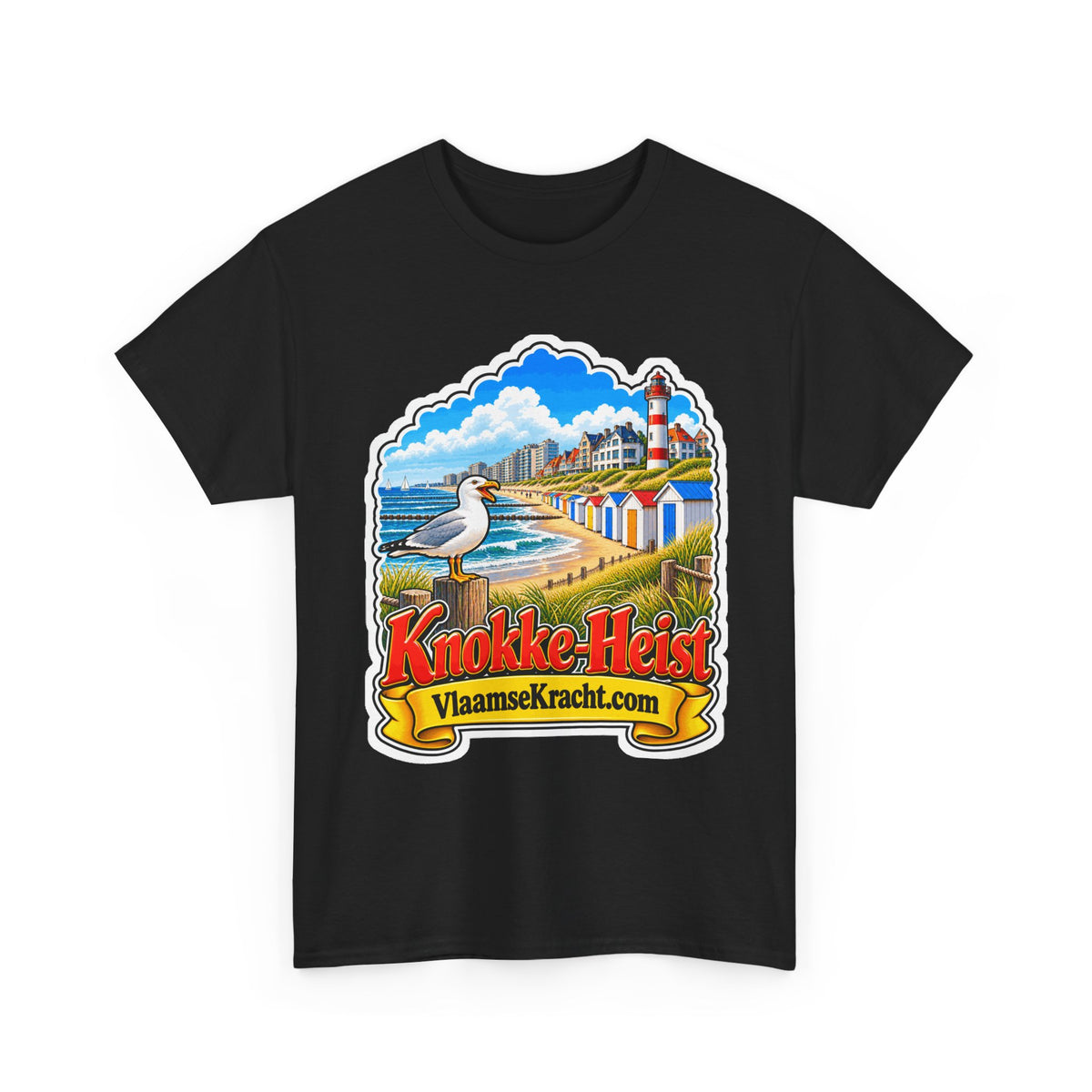 KNOKKE-HEIST Unisex T-shirt | Vlaamse Stad | VlaamseKracht®