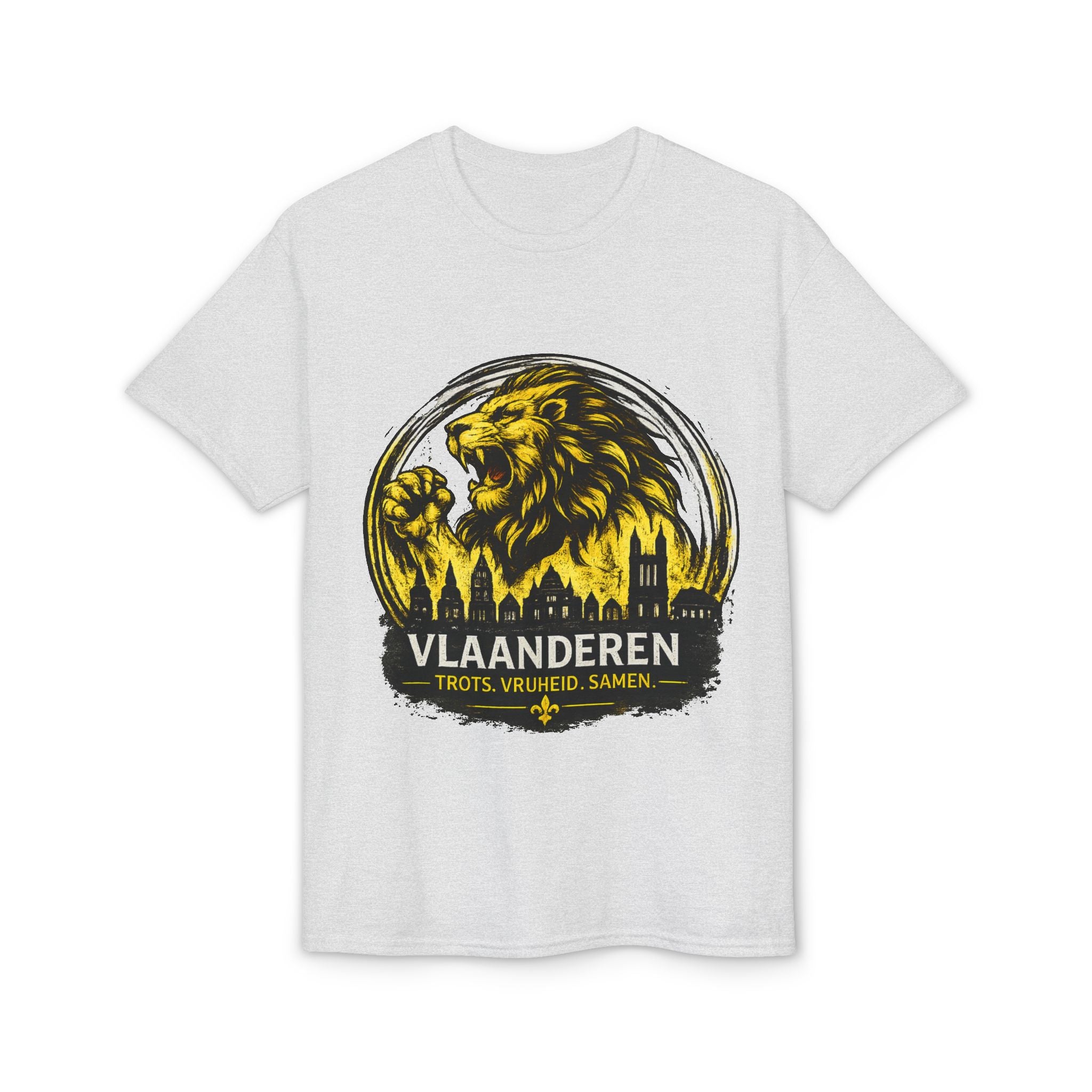 Premium Vlaamse Leeuw Vlaanderen Color Edition T-Shirt | In Hart en Daad | Unisex  | VlaamseKracht®