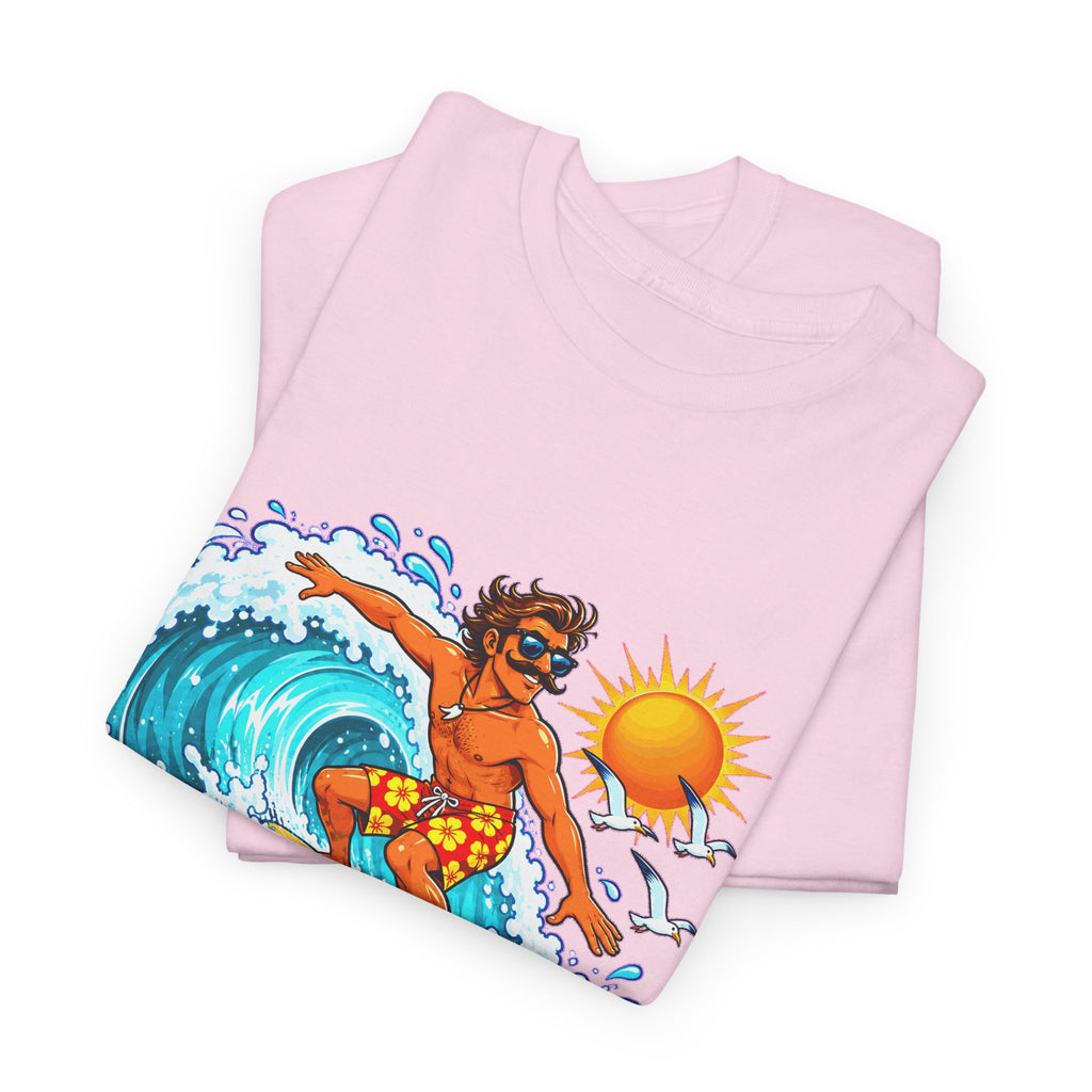 GOLVEN RIJDEN! Unisex T-shirt | Retro Surf | VlaamseKracht®