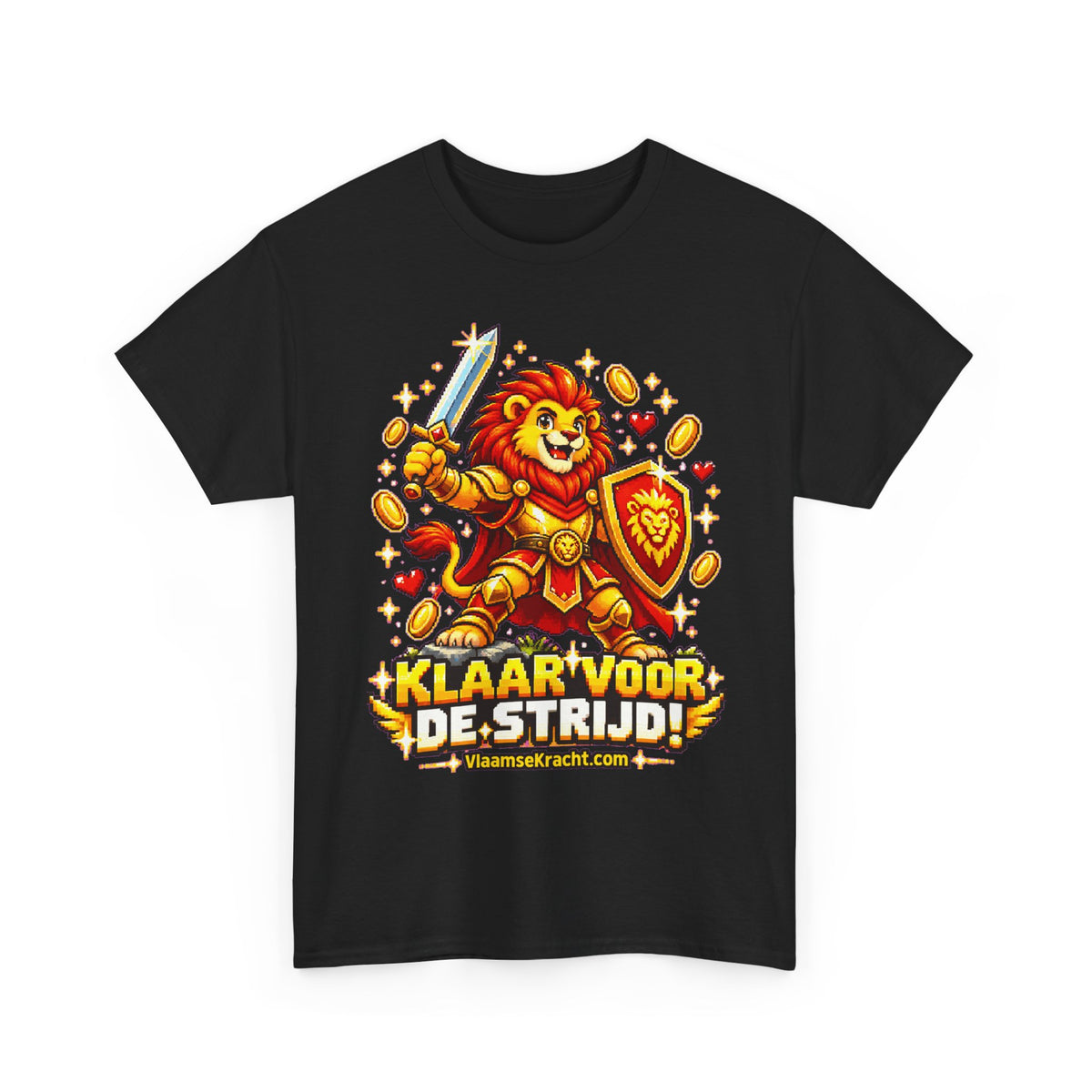 KLAAR VOOR DE STRIJD! Unisex T-shirt | Pixel Art | VlaamseKracht®