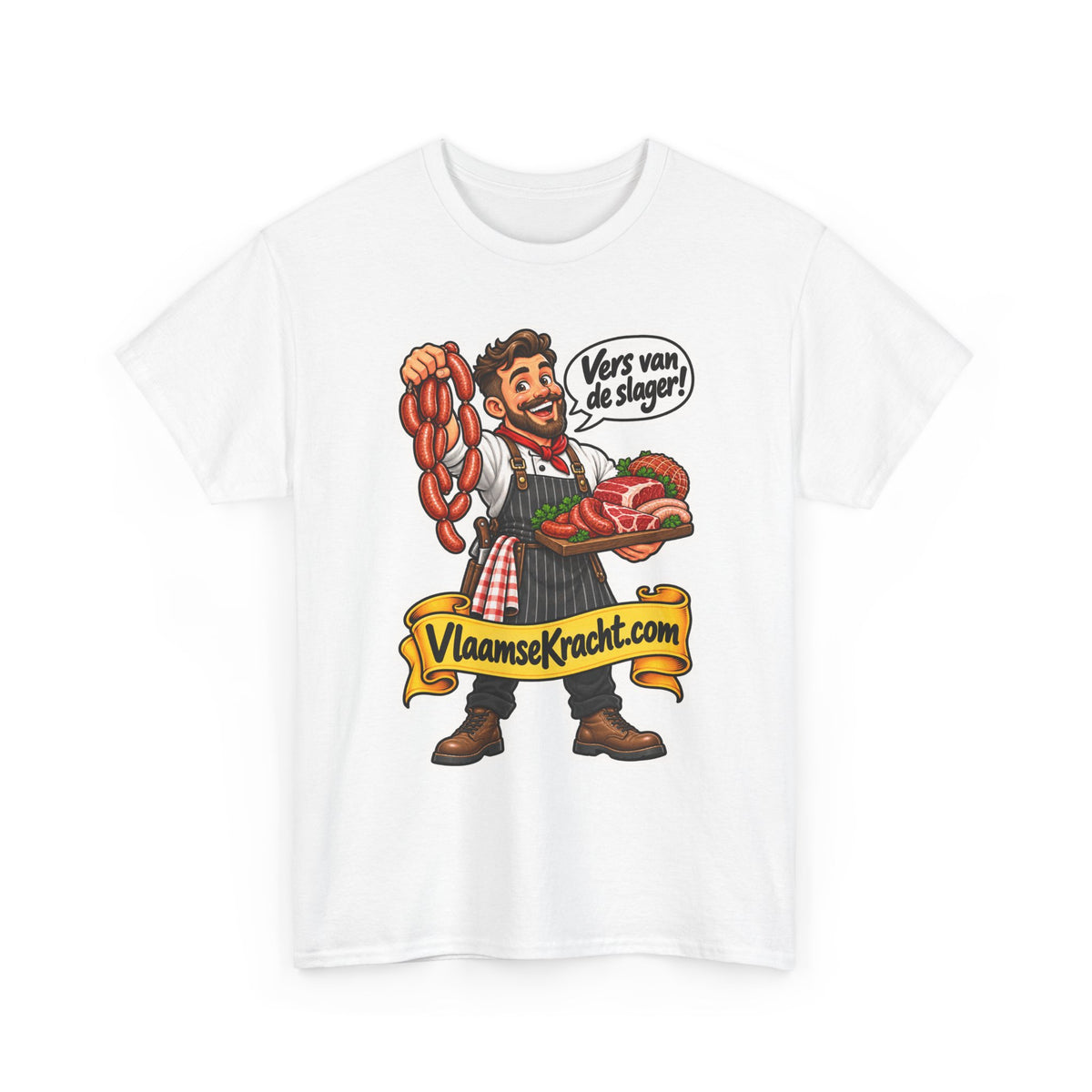 VERS VAN DE SLAGER! Unisex T-shirt | De Slager | VlaamseKracht®