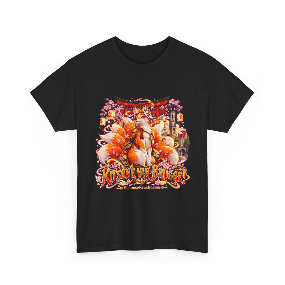 KITSUNE VAN BRUGGE! Unisex T-shirt | Anime | VlaamseKracht®