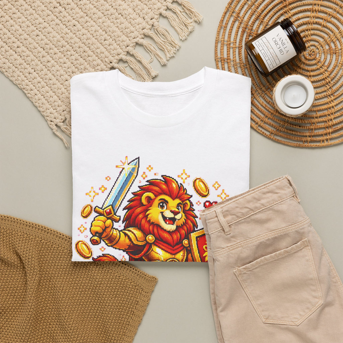 KLAAR VOOR DE STRIJD! Unisex T-shirt | Pixel Art | VlaamseKracht®