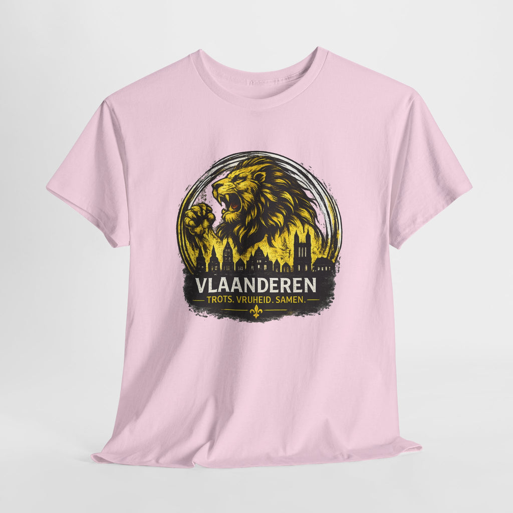 Premium Vlaamse Leeuw Vlaanderen T-Shirt – In Hart en Daad | VlaamseKracht®