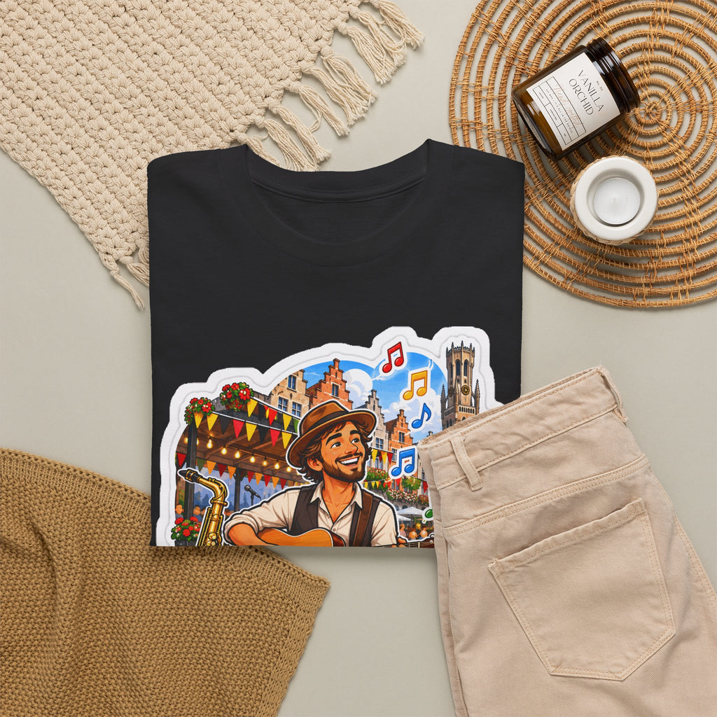 MUZIEK VERBINDT! Unisex T-shirt | De Muzikant | VlaamseKracht®