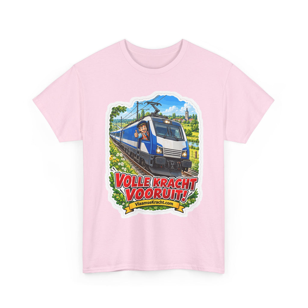 VOLLE KRACHT VOORUIT! Unisex T-shirt | De Treinbestuurder | VlaamseKracht®