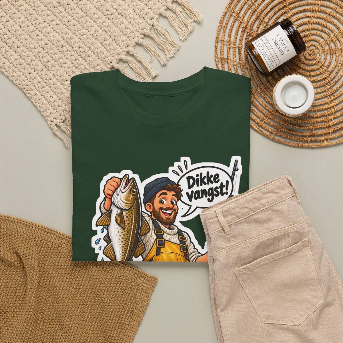 DIKKE VANGST! Unisex T-shirt | De Visser | VlaamseKracht®