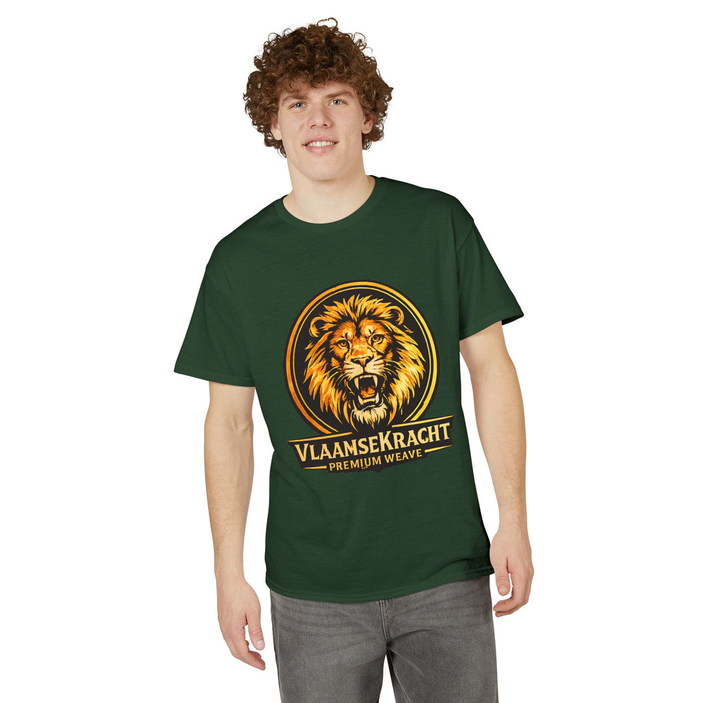 VlaamseKracht Roaring Lion Graphic T-Shirt — Premium Belgian Pride Tee