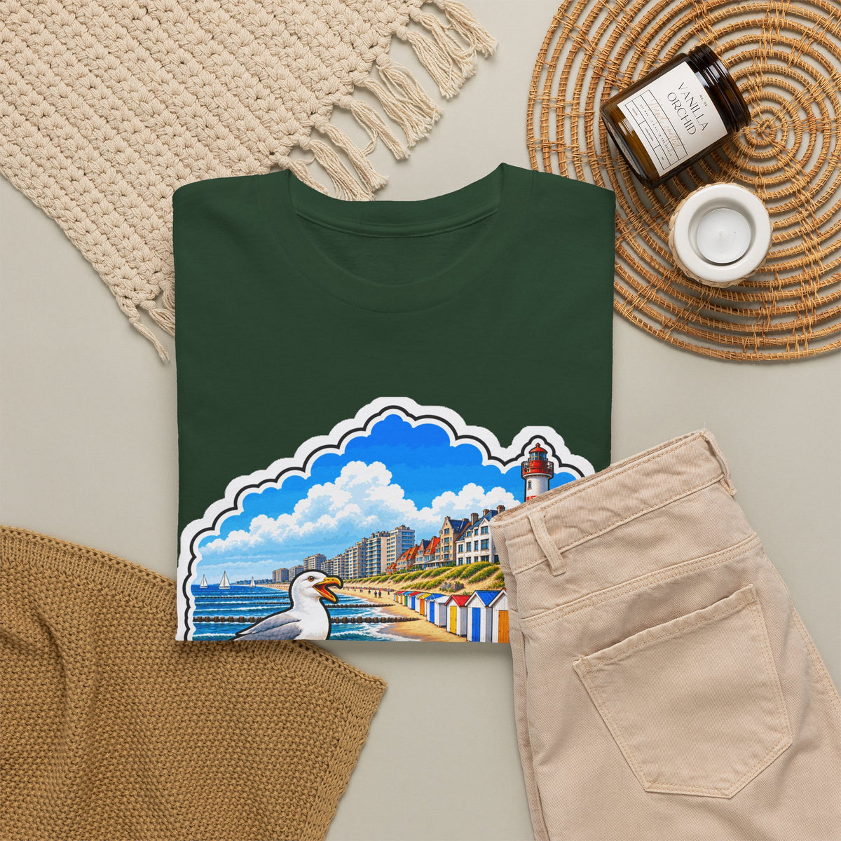 KNOKKE-HEIST Unisex T-shirt | Vlaamse Stad | VlaamseKracht®
