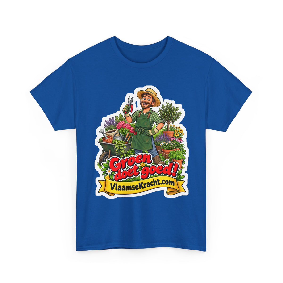 GROEN DOET GOED! Unisex T-shirt | De Tuinman | VlaamseKracht®