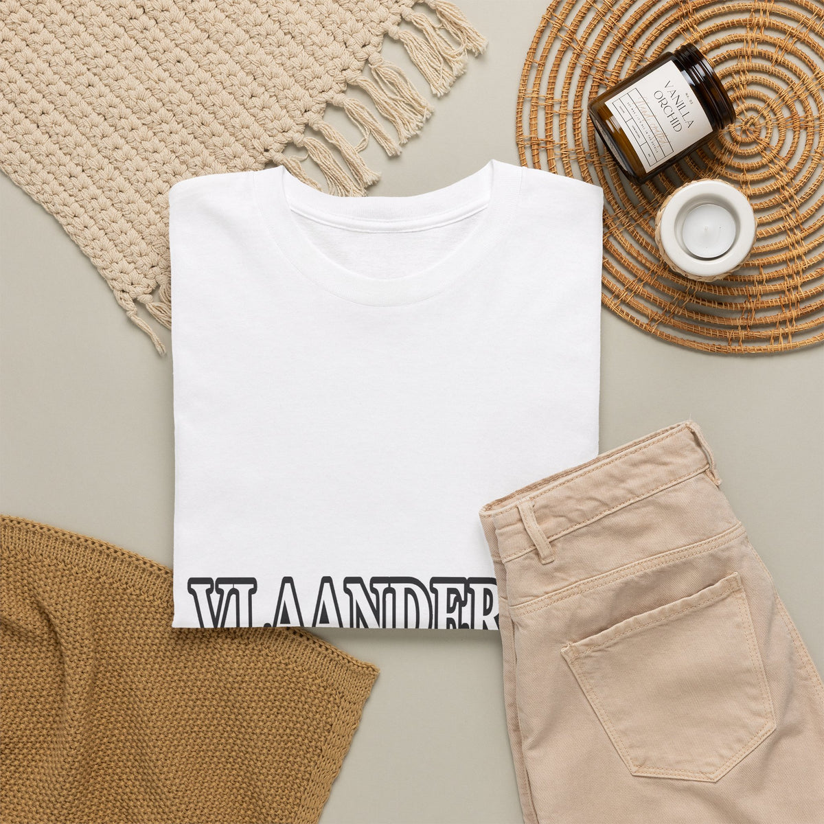 VLAANDEREN Unisex T-shirt | Belgische Driekleur | VlaamseKracht®