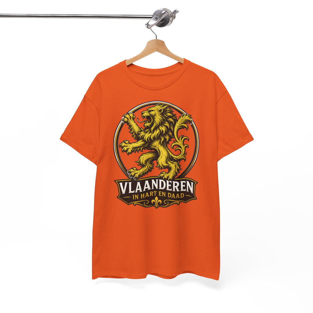 Premium Vlaamse Leeuw Vlaanderen Color Edition T-Shirt | In Hart en Daad | Unisex  | VlaamseKracht®