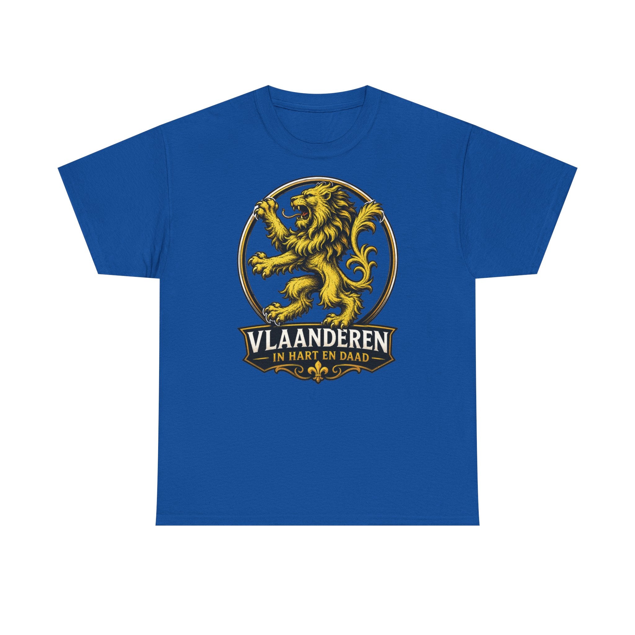 Premium Vlaamse Leeuw Vlaanderen Color Edition T-Shirt | In Hart en Daad | Unisex  | VlaamseKracht®